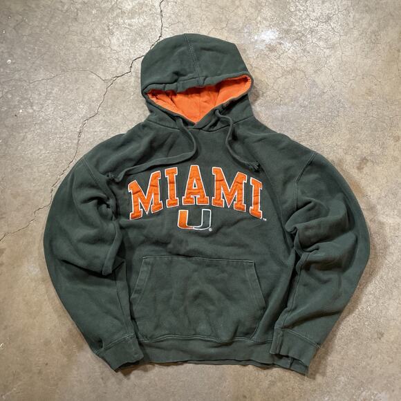 VTG University of Miami Hurricanes OVB NFL Hoodie Mens M - Picture 1 of 8